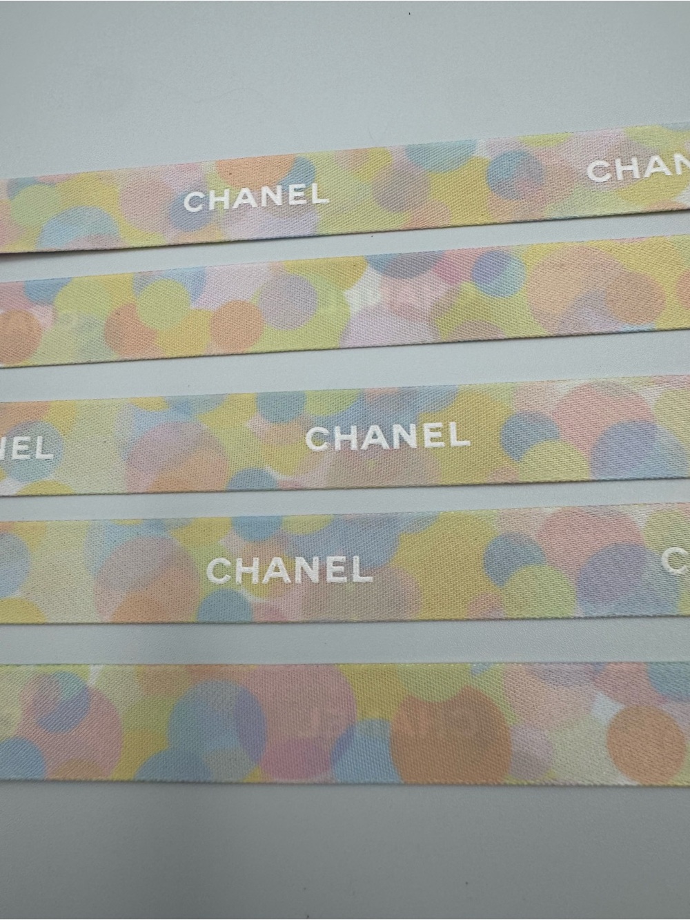 CHANEL Pastel Multicolor Ribbon